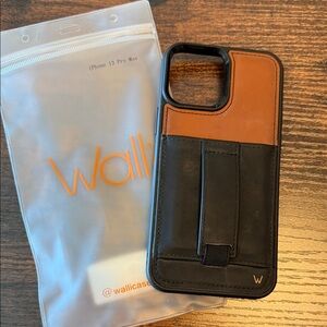 Walli Dual-Tone Black and Tan iPhone 13 Pro Max Case